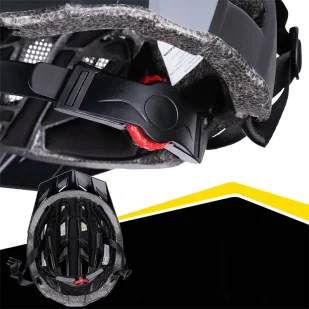 Dunlop Czarny Kask rowerowy L (58-61cm) - Kaski rowerowe - miniaturka - grafika 7