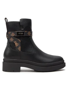Guess Botki Ovelle2 FLTOVE FAL10 Czarny - Botki damskie - miniaturka - grafika 1