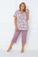 Piżamy damskie - Piżama damska krótki rękaw, 3/4 spodnie Inger - Italian Fashion - miniaturka - grafika 1