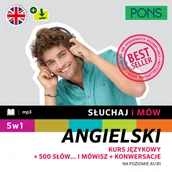 Książki do nauki języka angielskiego - Słuchaj i mów. Angielski. Kurs językowy. Na poziomie A1/B1 - miniaturka - grafika 1