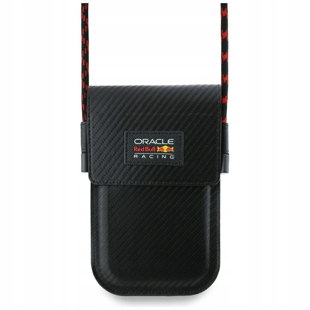 Torebka na ramie Red Bull Carbon na telefon, etui wsuwka Listonoszka