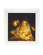 Kartki okolicznościowe i zaproszenia - Religijna kartka świąteczna - tradycyjny wzór Maryja i Jezus - miniaturka - grafika 1