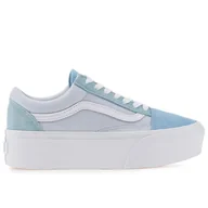 Trampki damskie - Buty Vans Color Block Old Skool Stackform VN0009PZBLU1 - niebieskie - miniaturka - grafika 1