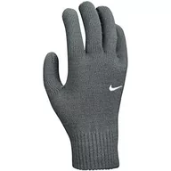 Rękawiczki - Nike Swoosh Knit 2.0 rękawiczki męskie, szare/białe, S-M - miniaturka - grafika 1