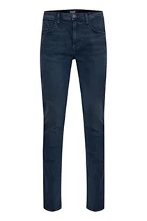 Spodenki męskie - Blend BHTwister fit NOOS fit - NOOS męskie spodnie jeansowe Denim Regular Fit, Denim Black Blue (76214), 38W / 34L - grafika 1
