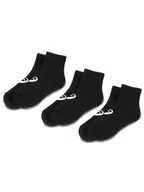 Skarpetki męskie - Asics Zestaw 3 par niskich skarpet unisex 3PPK Quarter Sock 155205 Czarny - miniaturka - grafika 1