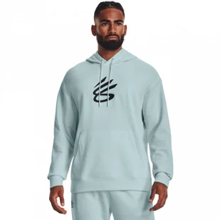 Męska bluza dresowa nierozpinana z kapturem Under Armour Curry Big Splash - niebieska - UNDER ARMOUR - Bluzy sportowe męskie - miniaturka - grafika 1