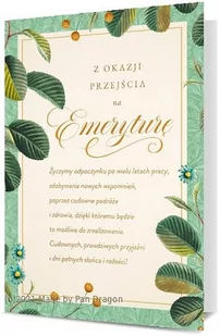 Karnet z życzeniami dla emerytki, PDB6-1877 - Kartki okolicznościowe i zaproszenia - miniaturka - grafika 1