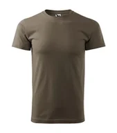 Koszulki męskie - Koszulka army z krótkim rękawem z logo na sercu męska z nadrukiem logo firmy 160g BASIC129 kolor 29 koszulka krótki rękaw - miniaturka - grafika 1