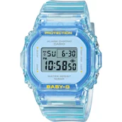 Zegarki dla dzieci - Casio Baby-G zegarek niebieski przeźroczysty prostokątny BGD-565SJ-2ER - miniaturka - grafika 1