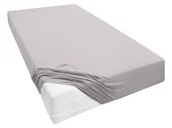 Prześcieradła - Biberna Prześcieradło z dżerseju, różne rozmiary (140 - 160 x 200 - 220 cm, Szary) - miniaturka - grafika 1