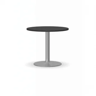 B2B Partner Stolik konferencyjny Zeus II, szara noga, blat antracyt 423247 - Stoły i stoliki do biura - miniaturka - grafika 1