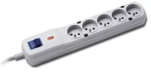 Lestar LISTWA ZASILAJĄCA 5W1.5 m SZARA LV530W 1.5m GRAY - Listwy zasilające - miniaturka - grafika 1