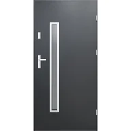 Drzwi zewnętrzne - O.K.DOORS Drzwi stalowe zewnętrzne wejściowe Diana 2 antracytowe 90 prawe - miniaturka - grafika 1