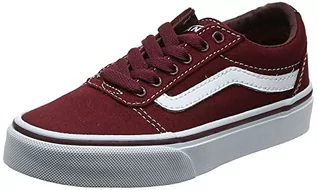 Buty dla chłopców - Vans Chłopięce Yt Ward, Sneakersy, Red Canvas Port Royale White 8j7, 27 EU - grafika 1