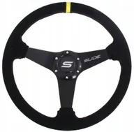 Akcesoria tuningowe - Kierownica Zamszowa Rajdowa Slide 350MM Offset 20 - miniaturka - grafika 1
