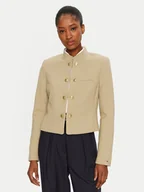 Marynarki i żakiety damskie - Tommy Hilfiger Marynarka WW0WW44607 Beżowy Regular Fit - miniaturka - grafika 1