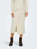 Spódnice - ONLY Spódnica dzianinowa w kolorze kremowym - miniaturka - grafika 1