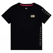 Odzież taktyczna i umundurowanie - Alpha Industries Camo Sleeve T 156522 03 - Czarna - miniaturka - grafika 1