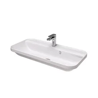 Umywalki - Hidra Gio Evolution Umywalka wpuszczana w blat 80x40 cm biały połysk G280.001 - miniaturka - grafika 1