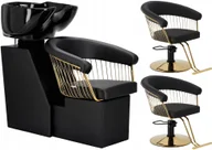 Myjki fryzjerskie - Zestaw myjnia fryzjerska fotel fryzjerski armatura misa ceramiczna - miniaturka - grafika 1
