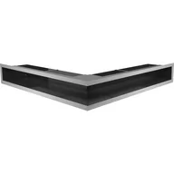 Akcesoria kominkowe - Kratki.pl Kratka wentylacyjna LUFT SF narożny 560x560x90 mm - kolor szlifowany LUFT - miniaturka - grafika 1
