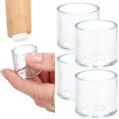 Meble modułowe i akcesoria - Nakładki Silikonowe Na Nogi Krzesła 4 Szt. Ochronne Nasadki 16 Mm - miniaturka - grafika 1
