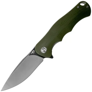 Nóż składany Bestech Knives Bobcat Stonewash- OD Green - Noże - miniaturka - grafika 1