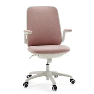 Krzesła obrotowe dla dzieci - Krzesło obrotowe dla dzieci / krzesło biurowe dla dzieci SWIVELO Tkanina różowa hjh OFFICE - miniaturka - grafika 1
