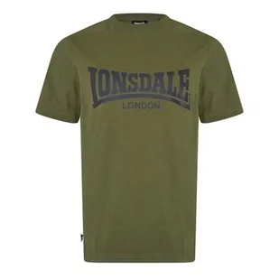 Lonsdale Essentials koszulka męska z logo khaki, Rozmiar 4XL - Koszulki męskie - miniaturka - grafika 1