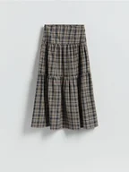 Spódnice - Reserved - Spódnica maxi z falbaną - wielobarwny - miniaturka - grafika 1