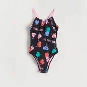 Stroje kąpielowe dla dziewczynek - Reserved - Jednoczęściowy strój kąpielowy - Czarny - miniaturka - grafika 1