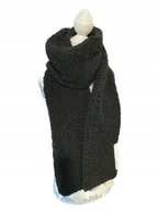 Apaszki i szaliki damskie - Szalik damski TOPSHOP kolor czarny wym. 195x20 - miniaturka - grafika 1