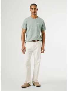 Pepe Jeans Koszulka w kolorze zielonym - Koszulki męskie - miniaturka - grafika 1