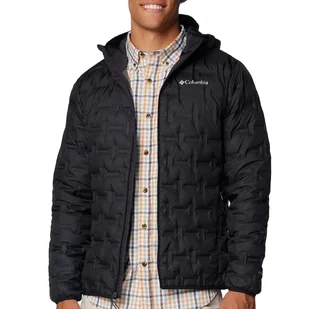 Kurtka Columbia Delta Ridge II Down Hooded 2086222010 - czarna - Kurtki i kamizelki sportowe męskie - miniaturka - grafika 1