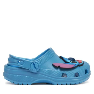 Klapki Crocs Stitch Classic Clog K 209464 Niebieski - Buty dla dziewczynek - miniaturka - grafika 1