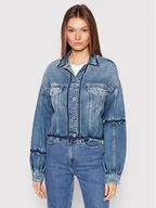 Kurtki damskie - Pepe Jeans Kurtka jeansowa Sage Reclaim PL402062 Niebieski Relaxed Fit - miniaturka - grafika 1