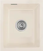 Zlewozmywaki - Zlewozmywak ceramiczny SYSTEMCERAM Mera 32 U Magnolie Korek automatyczny 5361 02 - miniaturka - grafika 1