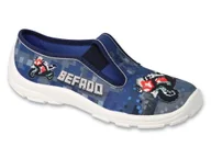 Buty dla chłopców - Kapcie trampki dziecięce chłopięce granatowe Befado 975Y178-34 - miniaturka - grafika 1