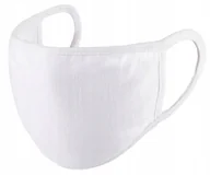 Dodatki do strojów karnawałowych - Maska maseczka na twarz biała 3 warstwowa - miniaturka - grafika 1