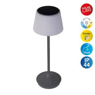Näve Lampa stołowa solarna LED Emmi CCT ładowana, szara - Lampy stojące - miniaturka - grafika 4