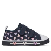 Buty dla dziewczynek - Trampki Nelli Blu CP91-25958 Granatowy - miniaturka - grafika 1