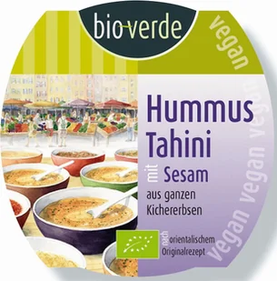 Hummus Tahini Bio 150 G - Bio Verde - Szybkie dania obiadowe - miniaturka - grafika 1