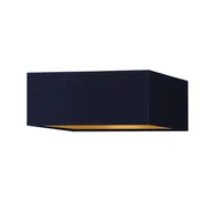 Lampy sufitowe - Czarny plafon przysufitowy LED do salonu ALABAMA GOLD - miniaturka - grafika 1