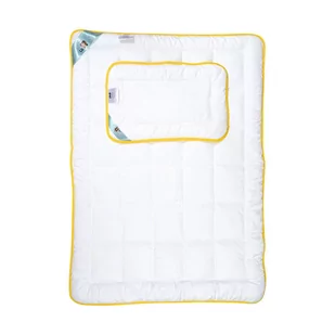 AMZ Szamotuły Kołdra dziecięca 100x135 AMZ Niedźwiadek Honey z poduszką 40x60 Antyalergiczna 99D9-639CC - Kołdry i poduszki dla dzieci - miniaturka - grafika 1