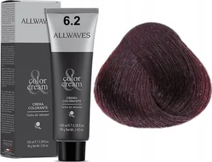 Allwaves ALLWAVES Farba do włosów 6.2 - Ciemny Blond Fioletowy - 100ml - Farby do włosów i szampony koloryzujące - miniaturka - grafika 1