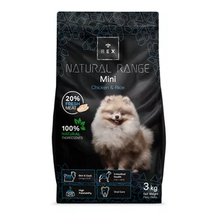 Rex Natural Range Mini Chicken & Rice 2x3kg - Sucha karma dla psów - miniaturka - grafika 4
