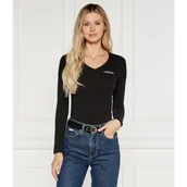 Bluzki damskie - Guess Jeans Bluzka | Slim Fit - miniaturka - grafika 1