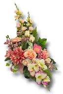 Sztuczne kwiaty - WYJĄTKOWY BUKIET XXL PREMIUM WKŁAD DO WAZONU NA CMENTARZ - miniaturka - grafika 1