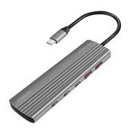 Kable miedziane - Hub USB3.2 Gen2, 2xUSB A, 2x USB-C, PD, 100W - miniaturka - grafika 1